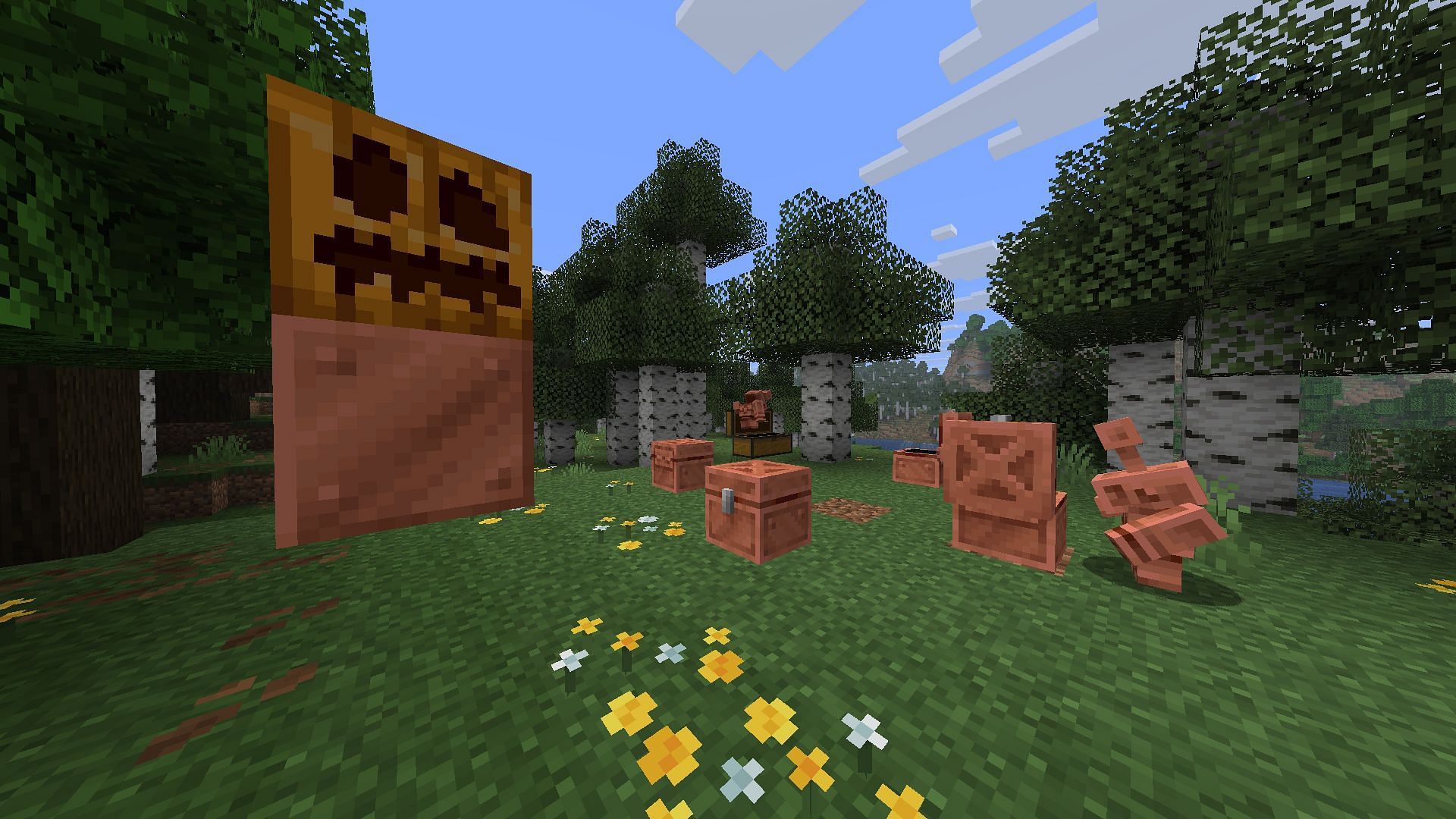 Follow this recipe to spawn the copper golem in Minecraft (Image via Sportskeeda Gaming || Mojang Studios)